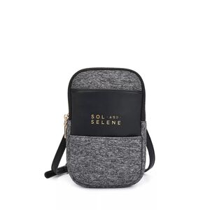 Sol And Selene By My Side Gray And Black Crossbody Phone Purse Bag